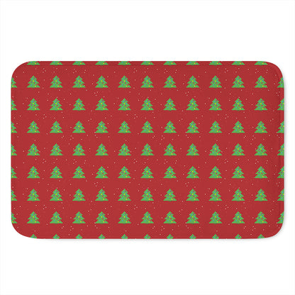 8-Bit Pixel Christmas Tree Pattern Print Indoor Door Mat