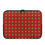 8-Bit Pixel Christmas Tree Pattern Print Laptop Sleeve