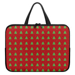 8-Bit Pixel Christmas Tree Pattern Print Laptop Sleeve With Handle