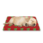 8-Bit Pixel Christmas Tree Pattern Print Pet Cooling Mat Cover
