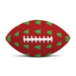 8-Bit Pixel Christmas Tree Pattern Print Rugby Ball