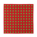 8-Bit Pixel Christmas Tree Pattern Print Silk Bandana