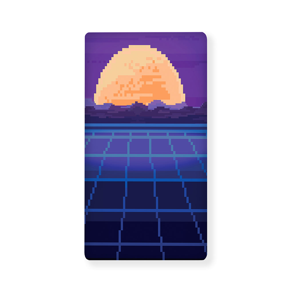 8-Bit Pixel Digital Landscape Print Baby Crib Sheet