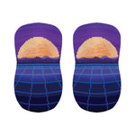 8-Bit Pixel Digital Landscape Print Bar Stool Covers