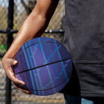 8-Bit Pixel Digital Landscape Print Basketball