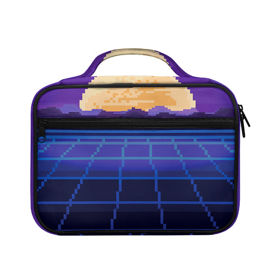 8-Bit Pixel Digital Landscape Print Briefcase Bible Bag