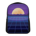 8-Bit Pixel Digital Landscape Print Casual Backpack