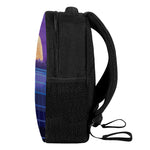 8-Bit Pixel Digital Landscape Print Casual Backpack