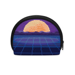 8-Bit Pixel Digital Landscape Print Coin Purse