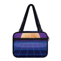 8-Bit Pixel Digital Landscape Print Double Strap Bible Bag