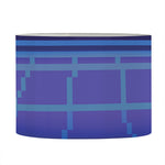 8-Bit Pixel Digital Landscape Print Drum Lamp Shade