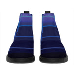 8-Bit Pixel Digital Landscape Print Flat Ankle Boots