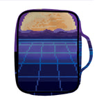 8-Bit Pixel Digital Landscape Print Front Pocket Bible Bag
