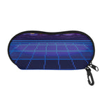 8-Bit Pixel Digital Landscape Print Glasses Case