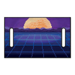 8-Bit Pixel Digital Landscape Print Golf Cart Seat Cover