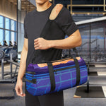 8-Bit Pixel Digital Landscape Print Gym Bag