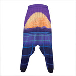 8-Bit Pixel Digital Landscape Print Hammer Pants