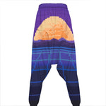 8-Bit Pixel Digital Landscape Print Hammer Pants