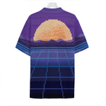 8-Bit Pixel Digital Landscape Print Hawaiian Shirt