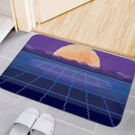 8-Bit Pixel Digital Landscape Print Indoor Door Mat