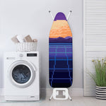8-Bit Pixel Digital Landscape Print Ironing Board Cover