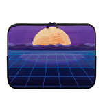 8-Bit Pixel Digital Landscape Print Laptop Sleeve