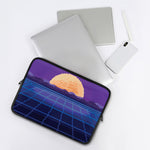 8-Bit Pixel Digital Landscape Print Laptop Sleeve