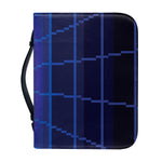 8-Bit Pixel Digital Landscape Print Leather Bible Cover