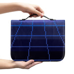 8-Bit Pixel Digital Landscape Print Leather Bible Cover