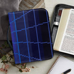 8-Bit Pixel Digital Landscape Print Leather Bible Cover