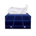 8-Bit Pixel Digital Landscape Print Leather Tissue Box Cover