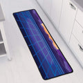 8-Bit Pixel Digital Landscape Print Long Kitchen Mat
