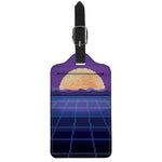 8-Bit Pixel Digital Landscape Print Luggage Tag