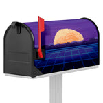 8-Bit Pixel Digital Landscape Print Mailbox Cover