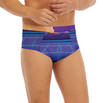 8-Bit Pixel Digital Landscape Print Men's Briefs