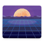 8-Bit Pixel Digital Landscape Print Mouse Pad