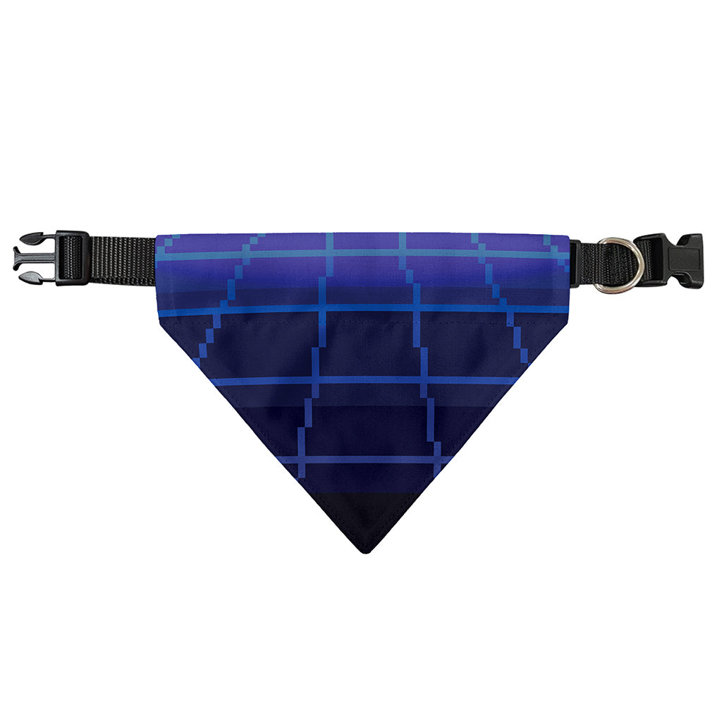 8-Bit Pixel Digital Landscape Print Over The Collar Dog Bandana