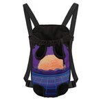 8-Bit Pixel Digital Landscape Print Pet Carrier Backpack