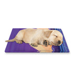 8-Bit Pixel Digital Landscape Print Pet Cooling Mat Cover