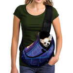 8-Bit Pixel Digital Landscape Print Pet Sling Carrier