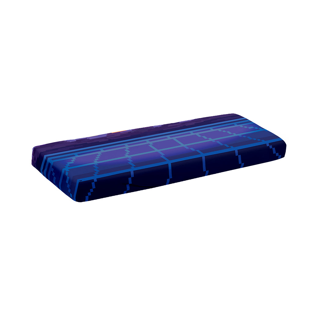 8-Bit Pixel Digital Landscape Print Piano Keyboard Cover