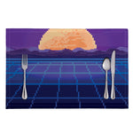 8-Bit Pixel Digital Landscape Print Placemat