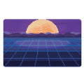 8-Bit Pixel Digital Landscape Print Polyester Doormat