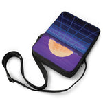 8-Bit Pixel Digital Landscape Print Rectangular Crossbody Bag