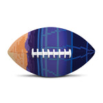 8-Bit Pixel Digital Landscape Print Rugby Ball