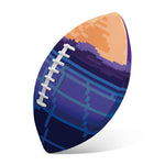 8-Bit Pixel Digital Landscape Print Rugby Ball