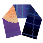 8-Bit Pixel Digital Landscape Print Scarf