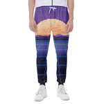 8-Bit Pixel Digital Landscape Print Scuba Joggers