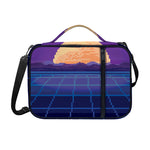8-Bit Pixel Digital Landscape Print Shoulder Strap Bible Bag