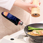 8-Bit Pixel Digital Landscape Print Skillet Handle Cover